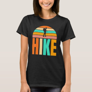 Camiseta Estilo de Vintagem Retroativa Hike Impressão Unise