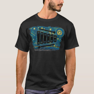 Camiseta Estilo de Vintagem Retroativa Marimba