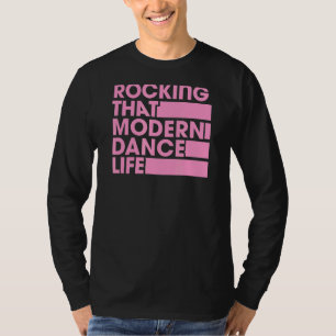 Camiseta Estilo De Vintagem Retroativo Da Vida Da Dança Mod