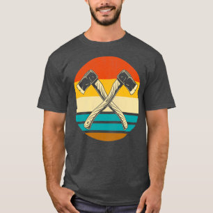 Camiseta Estilo De Vintagem Retroativo Engraçado Ax Lover A