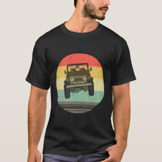 Camiseta Estilo De Vintagem Retroativo Fora Da Estrada 4X4 