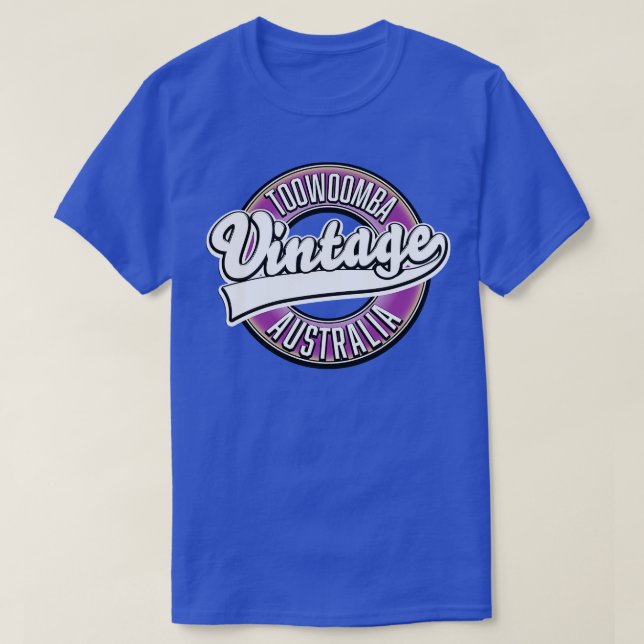 Camiseta estilo de vintagem Toowoomba australia (Frente do Design)