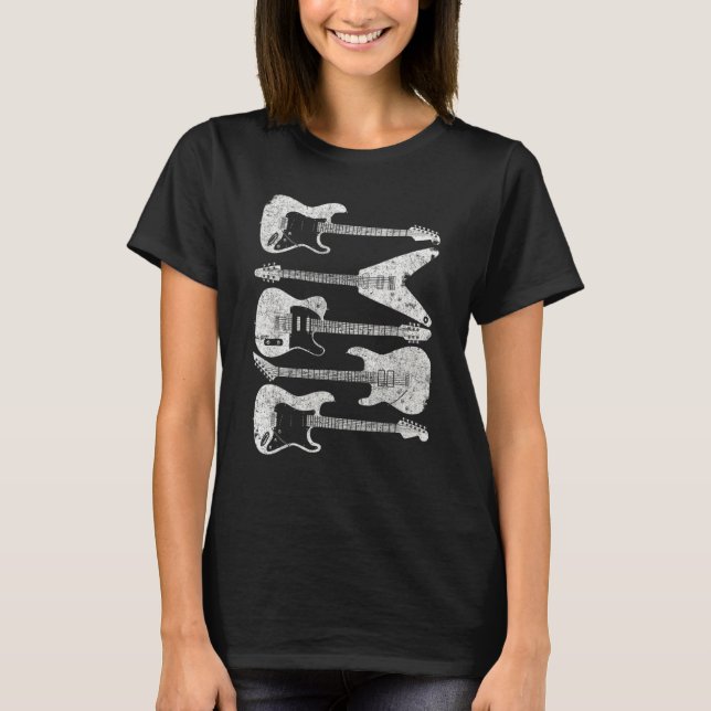 Camiseta Estilo De Violão Para Guitarrista (Frente)