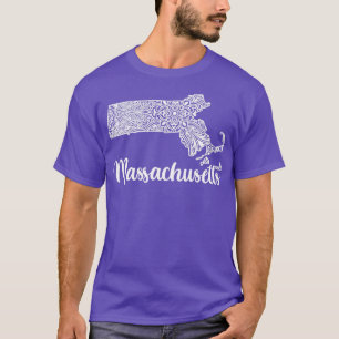 Camiseta Estilo Decorativo Patriótico Mandala Mapa de Massa
