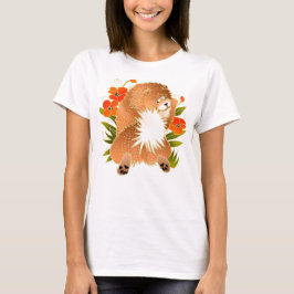 Camiseta estilo DESIGN BINDI MINGSIE vermelho de chow-FRONT