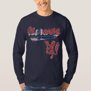 Camiseta Estilo desportivo bonito de Noruega
