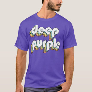 Camiseta Estilo Desvanecido Da Tipografia Do Arco-Íris Retr
