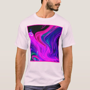 Camiseta Estilo Dinâmico de Reprodução de Cores