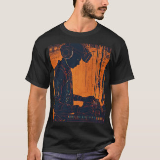 Camiseta "Estilo DJ Estilo Gráfico T-Shirt - Perfeito para 