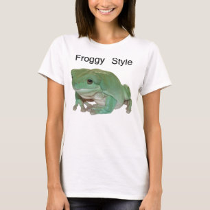 Camiseta Estilo do comedor de rãs - sapo de árvore do