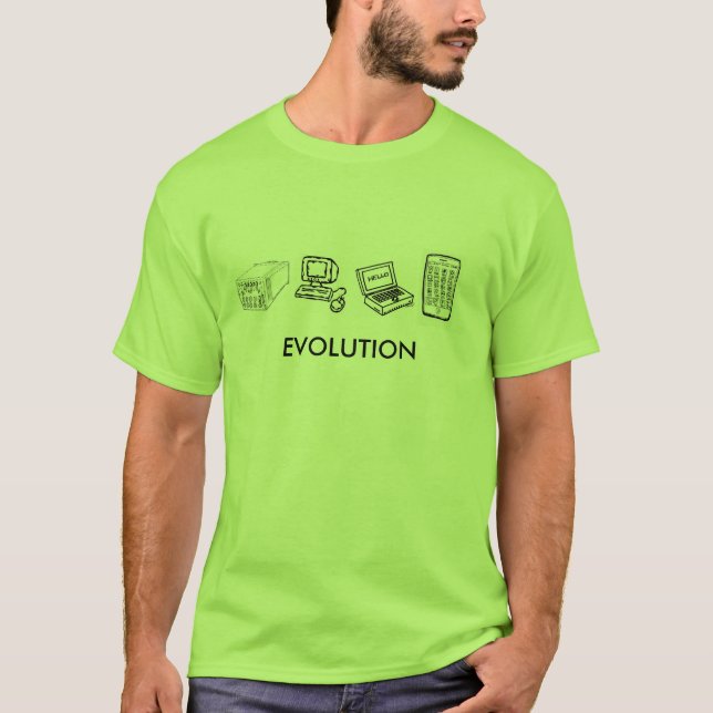 Camiseta Estilo do computador da evolução ...... (Frente)