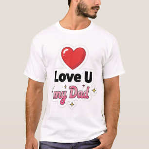 Camiseta Estilo do Coração Ame meu pai