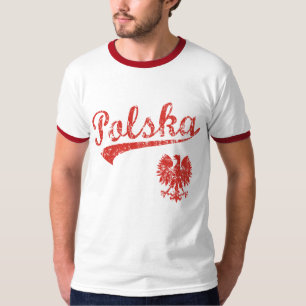 Camiseta Estilo do esporte de Polska Eagle