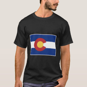 Camiseta Estilo do Estado de Sinalizador do Colorado