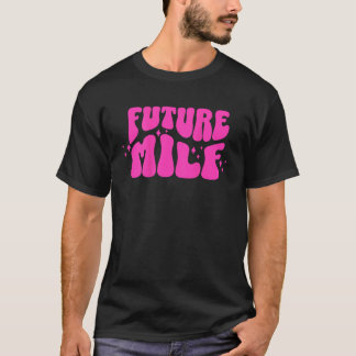 Camiseta Estilo do Groovy Retroativo do Futuro MILF na part
