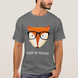 Camiseta Estilo do hipster do Fox do nerd