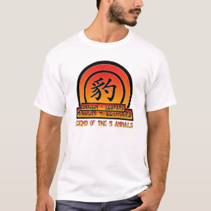 Camiseta estilo do leopardo