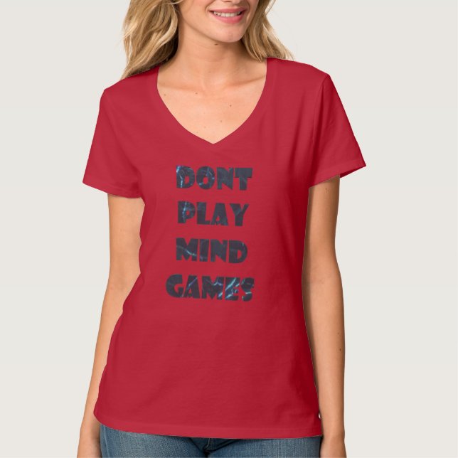 Camiseta Estilo do Oceano de Texto (Frente)
