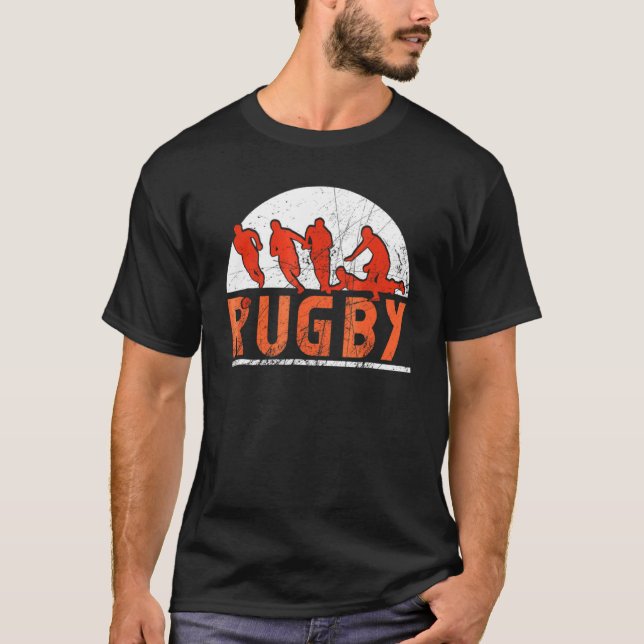 Camiseta Estilo do Rugby Vintage (Frente)
