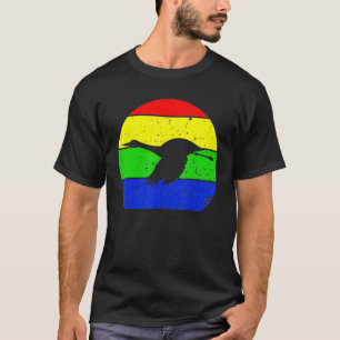 Camiseta Estilo Egret Vintage Egret Bird 70s 80s