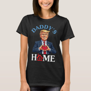 Camiseta Estilo Engraçado Coração Mãos de Coração Pai do Pa