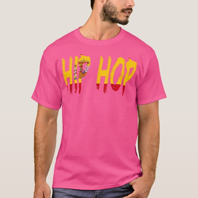 Camiseta Estilo Espanhol da Espanha Hip Hop (Frente)