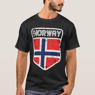 Camiseta Estilo Esportivo Norueguês Sinalizador Norueguês