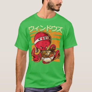 Camiseta Estilo estético estético de anime brilhante Japão