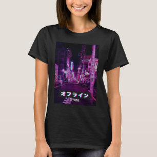 Camiseta Estilo Estético Vaporwave Japão Meme Triste Glitch