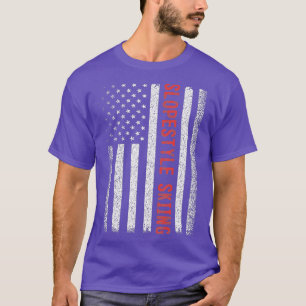 Camiseta Estilo Estilo Espanhol Bandeira Americana 4 de jul