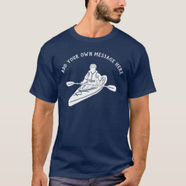 Camiseta Estilo Exterior de Mensagem Personalizada Kayakers
