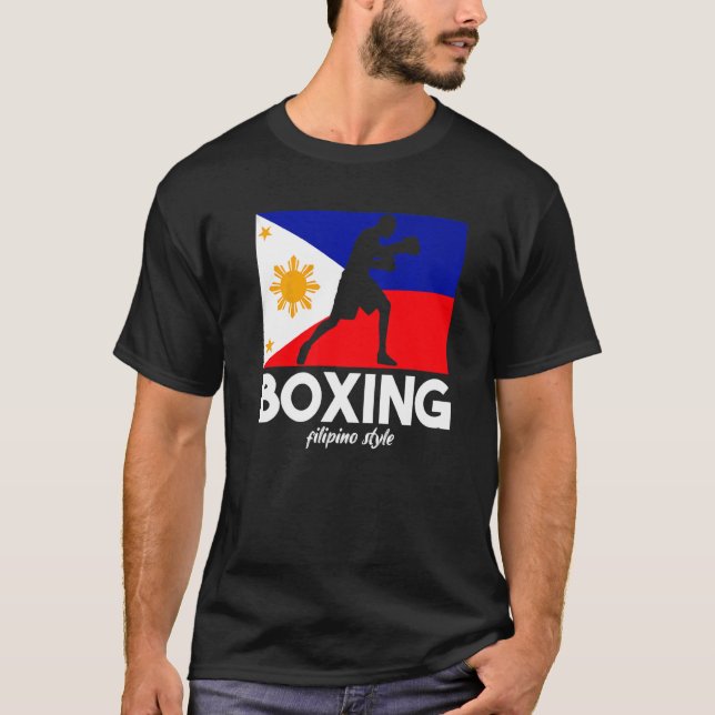 Camiseta Estilo filipino Boxino Sinalizador filipino (Frente)