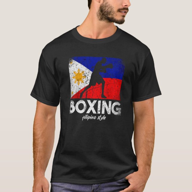 Camiseta Estilo filipino Boxino Sinalizador filipino (Frente)