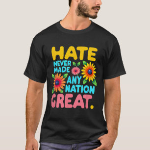 Camiseta Estilo Floral Boho Odio Nunca Fez Nenhum Excelente