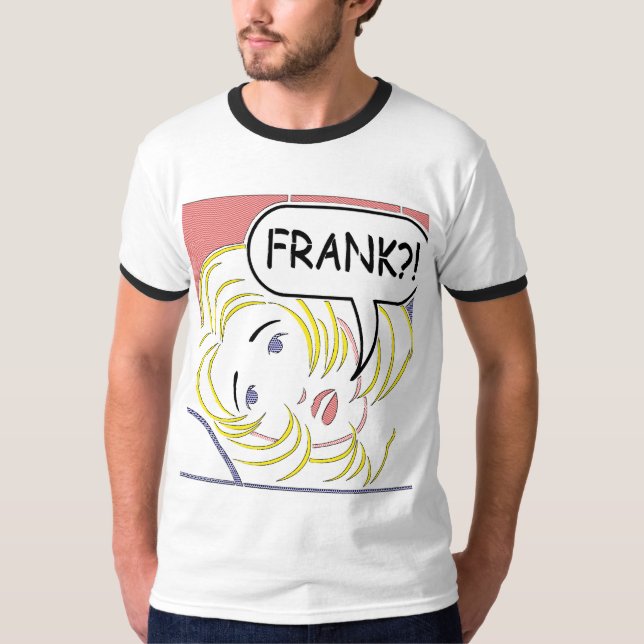 Camiseta Estilo Frank de Lichtenstein do pop art (Frente)
