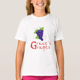 Camiseta Estilo G-licioso: Uvas frescas e F inicial