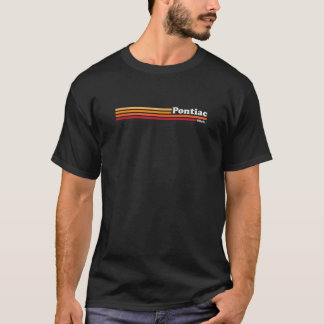 Camiseta Estilo gráfico Pontiac Michigan, nos anos 80