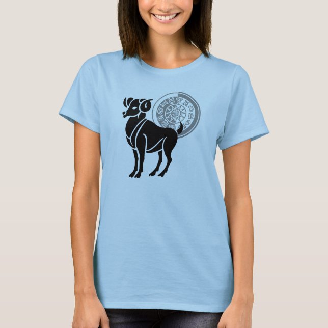 Camiseta Estilo grego Aries Ram (Frente)