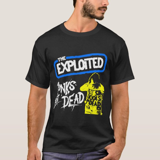 Camiseta Estilo Grunge de Banda de Punk Rock (Frente)