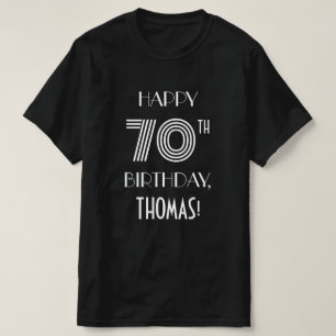 Camiseta Estilo inspirado pela Art Deco Festa de aniversár