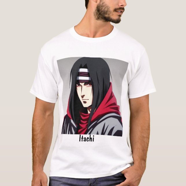 Camiseta Estilo Itachi: Libere o Poder da Uchiha (Frente)