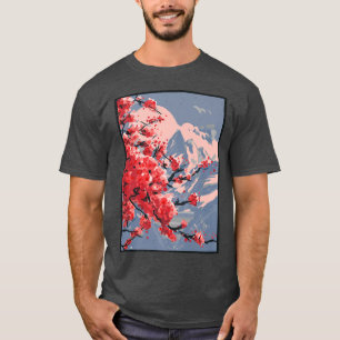 Camiseta Estilo Japão de Animação de Arte Gráfica
