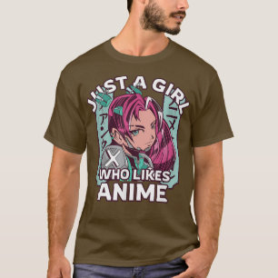 Camiseta Estilo Japonês, Apenas Uma Menina Que Gosta De Cam