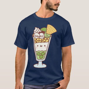 Camiseta Estilo Japonês Bonito Matcha Green Tea Parfait