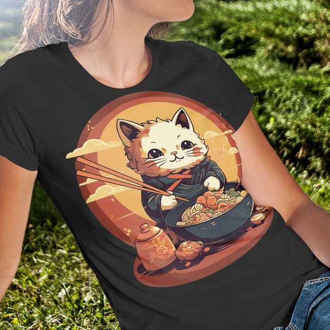Camiseta Estilo Japonês de Gato de Animo (Criador carregado)