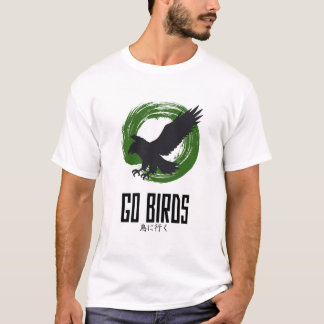Camiseta Estilo Japonês Go Birds
