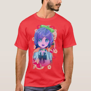 Camiseta Estilo Kitsune da Máscara de Anime do Japão Samura