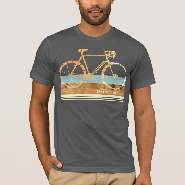 Camiseta estilo legal e moda de bicicleta (Frente)