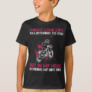 Camiseta Estilo livre de bicicleta de saia - Rapariga de co