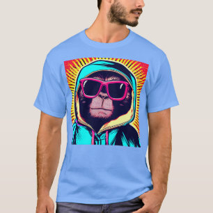 Camiseta Estilo livre macaco